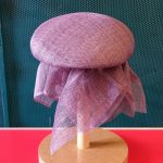 Blocking a sinamay hat at Hat Works Museum