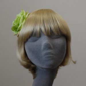 Green Rose Hair Clip front
