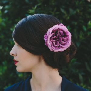 Lilac Rose Hair Clip