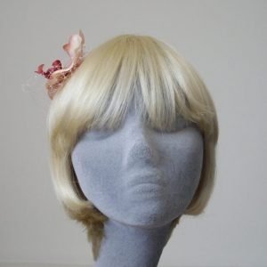 Pale Pink Orchid Flower Hair Comb front