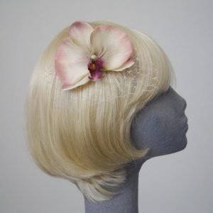 Purple Shaded Orchid Flower Hair Comb