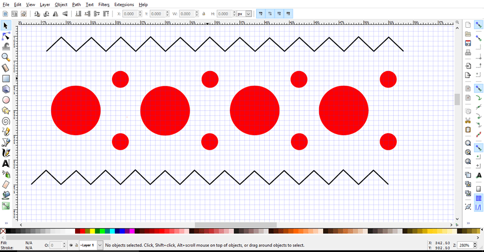 Creating the brogue pattern