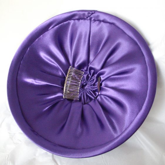 Bespoke Black Mushroom Brimmed Hat with Bow