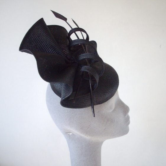 Black Straw Reworked Hat - After