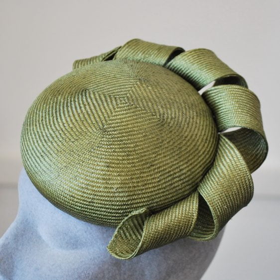 Green Straw Reworked Hat