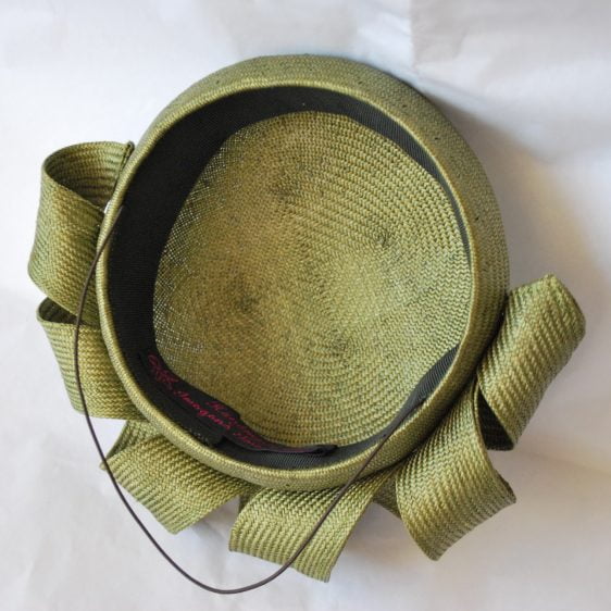 Green Straw Reworked Hat
