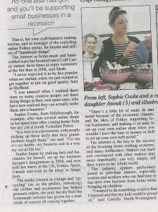 Imogen's Imagination Sheffield Telegraph Jul 11
