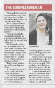 Imogen's Imagination Sheffield Star- Mar 15