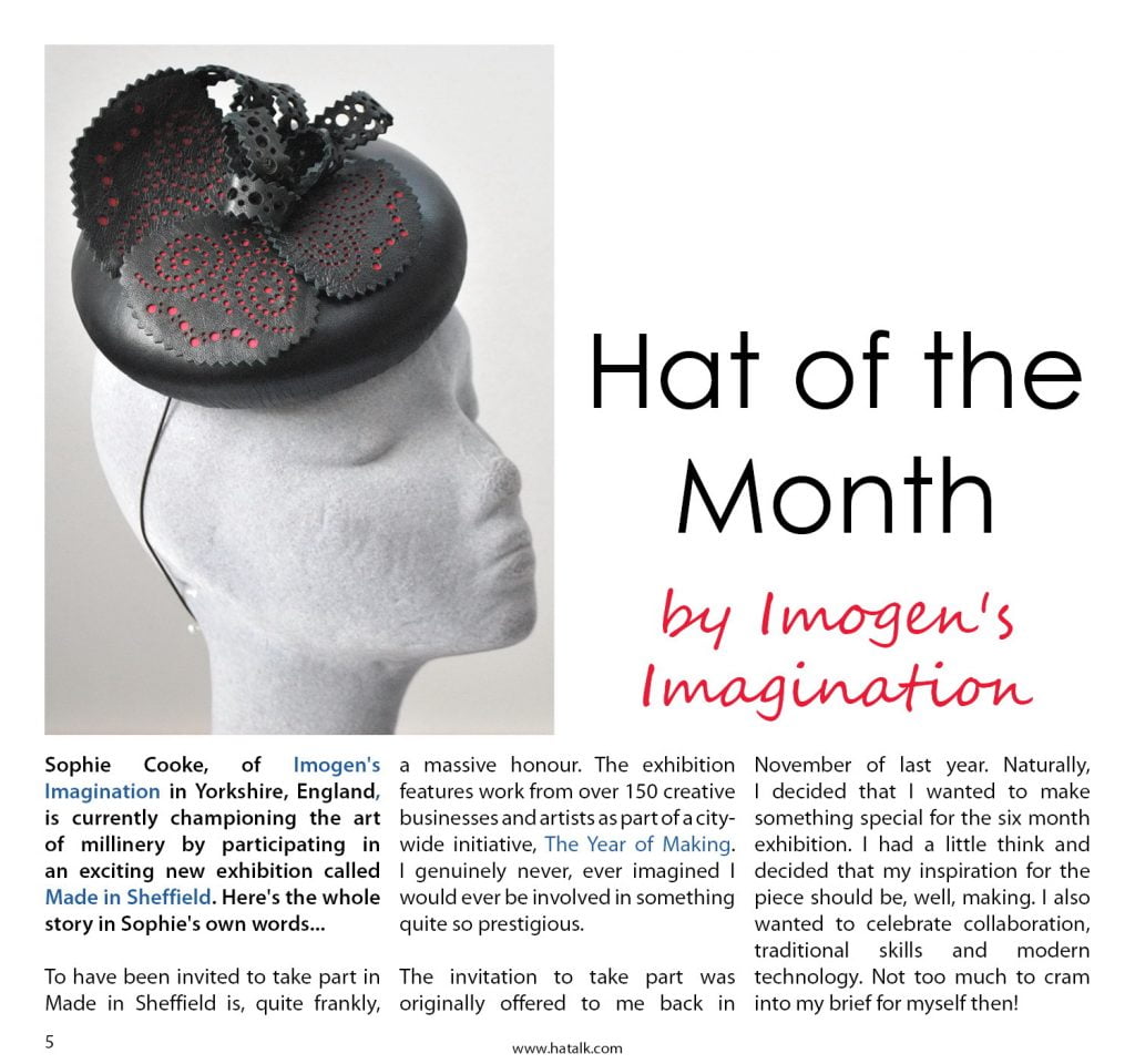 HATalk Hat of the Month article