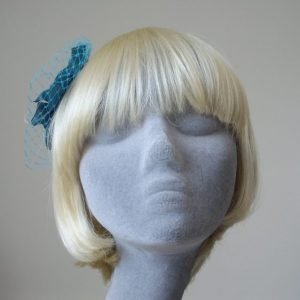 Turquoise Orchid Flower Hair Comb