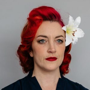 Ivory Lily Flower Hair Clip