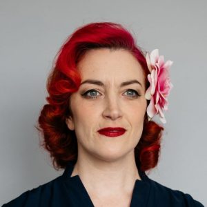 Pink Rugosa Rose Hair Clip