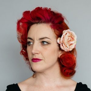 Vintage Peach Rose Hair Clip