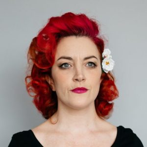 White Rose Posy Hair Clip