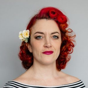 Yellow Rose Posy Hair Clip