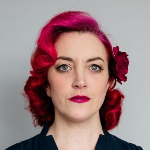 Red Velvet Rose Hair Clip