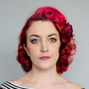 Wine Red Rose Hair Clip