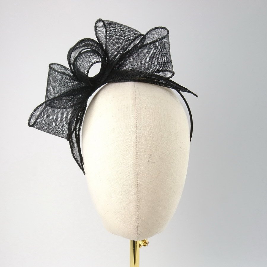 Bespoke Feather Free Black Fascinator by Imogen's Imagination