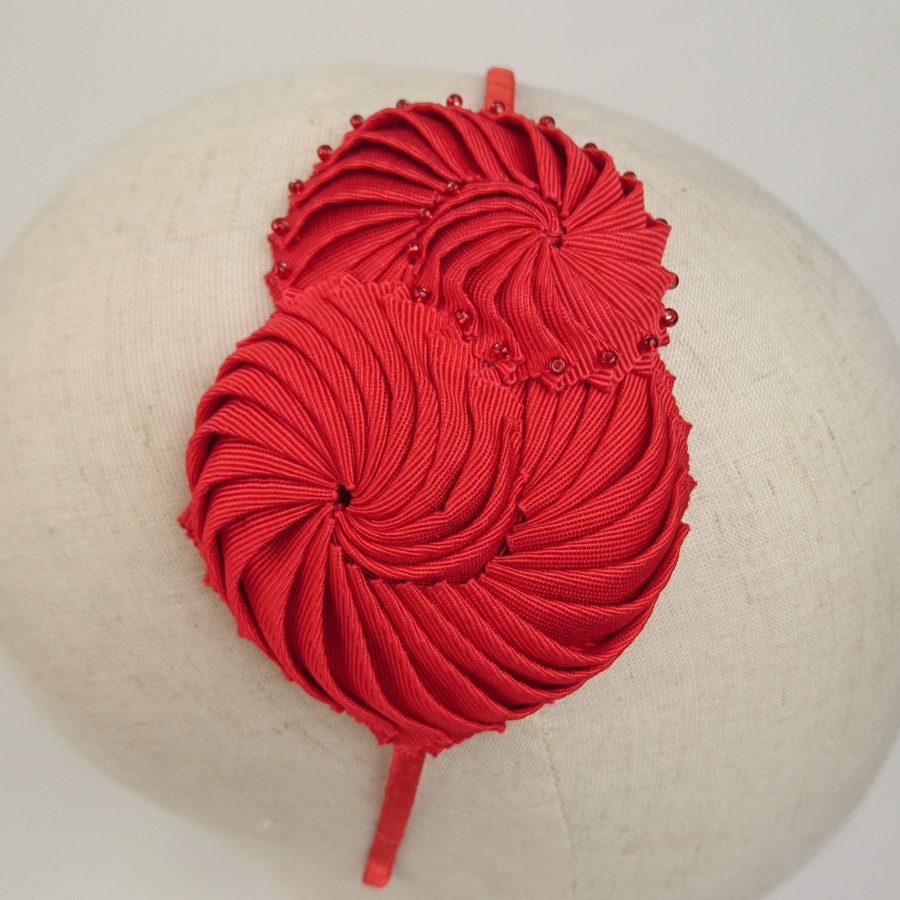 Red Nautilus Shell Headband