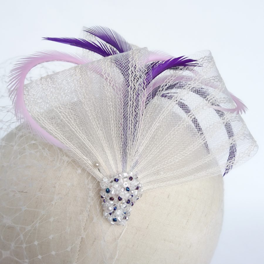 Bespoke Bridal Headpiece with Beading by Imogen's Imagination