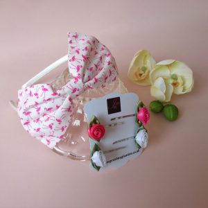 Pink Flamingo Headband Set
