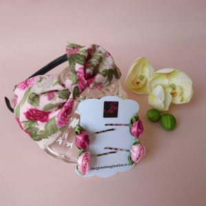 Pink Rose Fringe Fixer Set