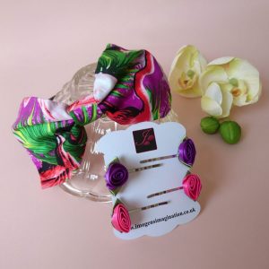 Purple Flamingo Headband Set