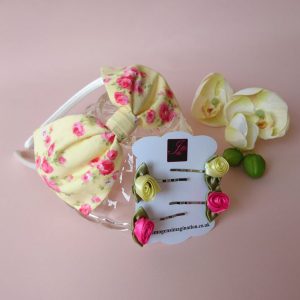 Yellow Rose Floral Fringe Fixer Sets