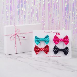 Bright Bow Hair Clip Gift Set with Gift Box