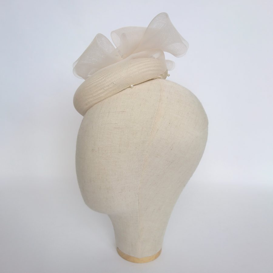 Ivory Straw Hat for a Wedding Guest