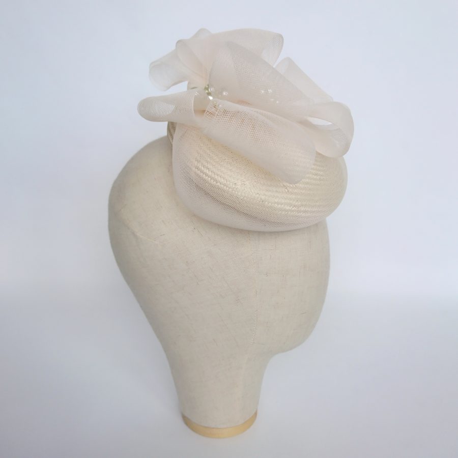 Ivory Straw Summer Race Day Hat