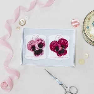 Pink Large Pansy Flower Gift Set with Gift box