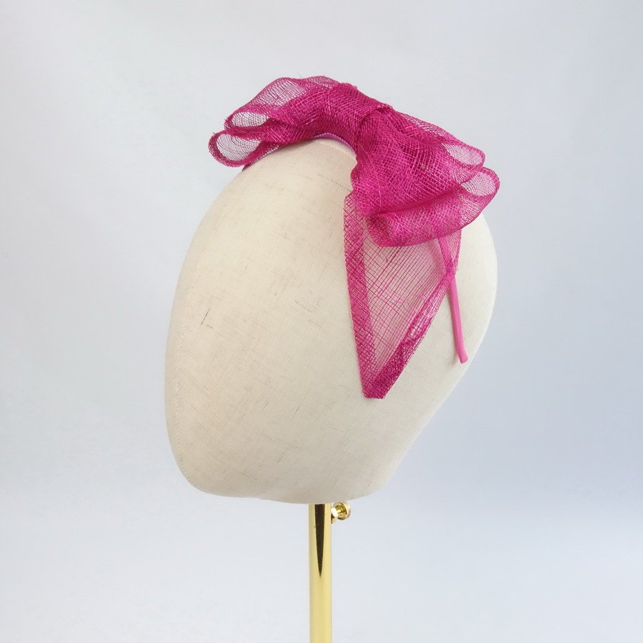 Dark Pink Fascinator by Imogen’s Imagination