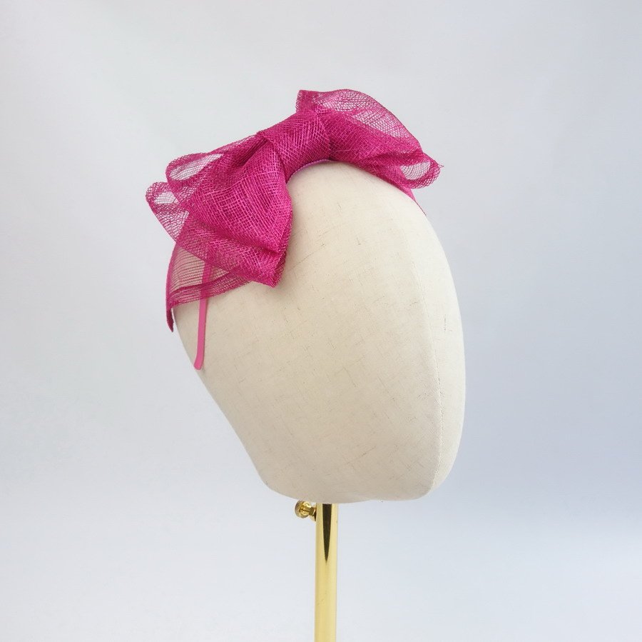 Dark Pink Women's Bow Headbands