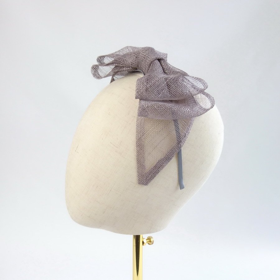 Pewter Grey Fascinator by Imogen’s Imagination