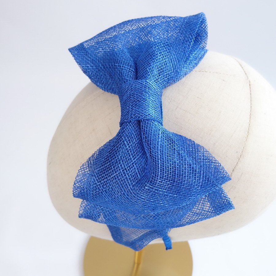 Royal Blue Bow Fascinators