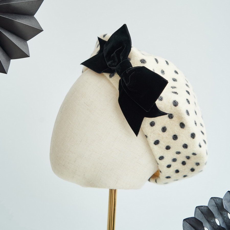 Autumn and Fall Hats with Printed Spots