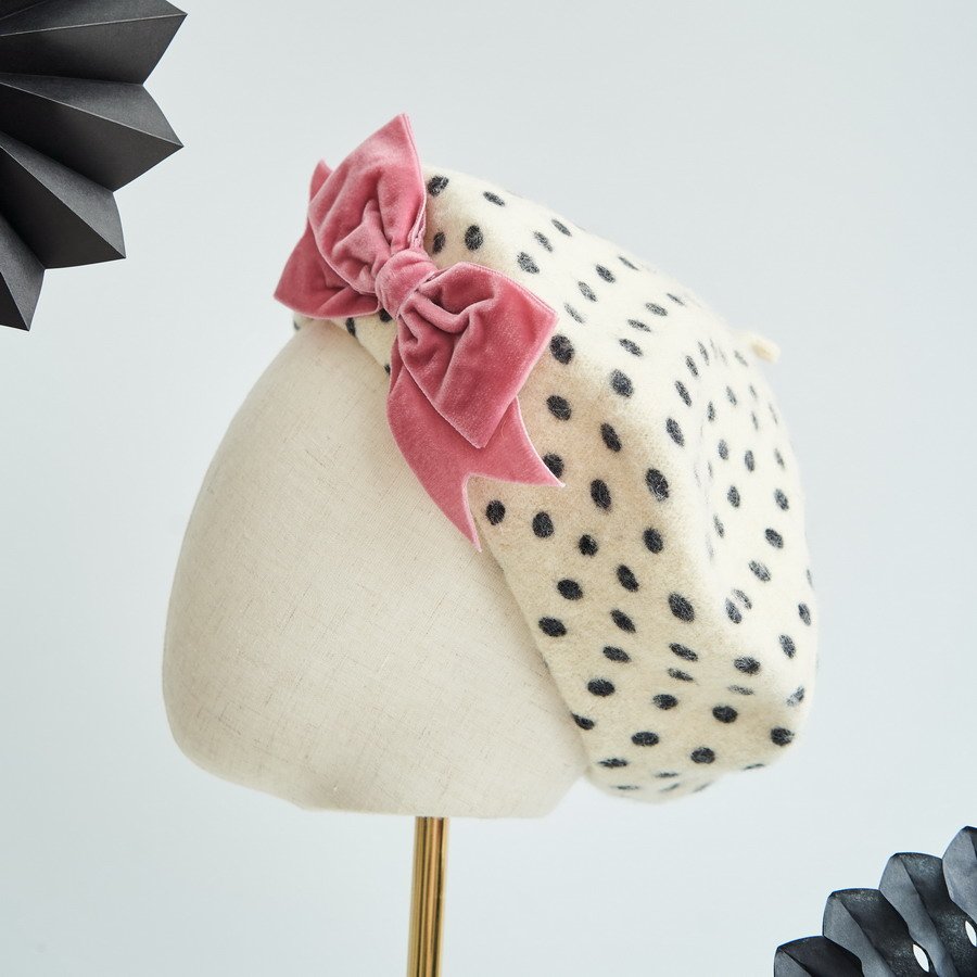 Autumn and Fall Hats with Printed Spots