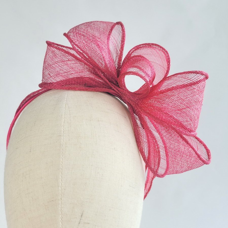 Fuchsia Pink Summer Wedding Fascinator