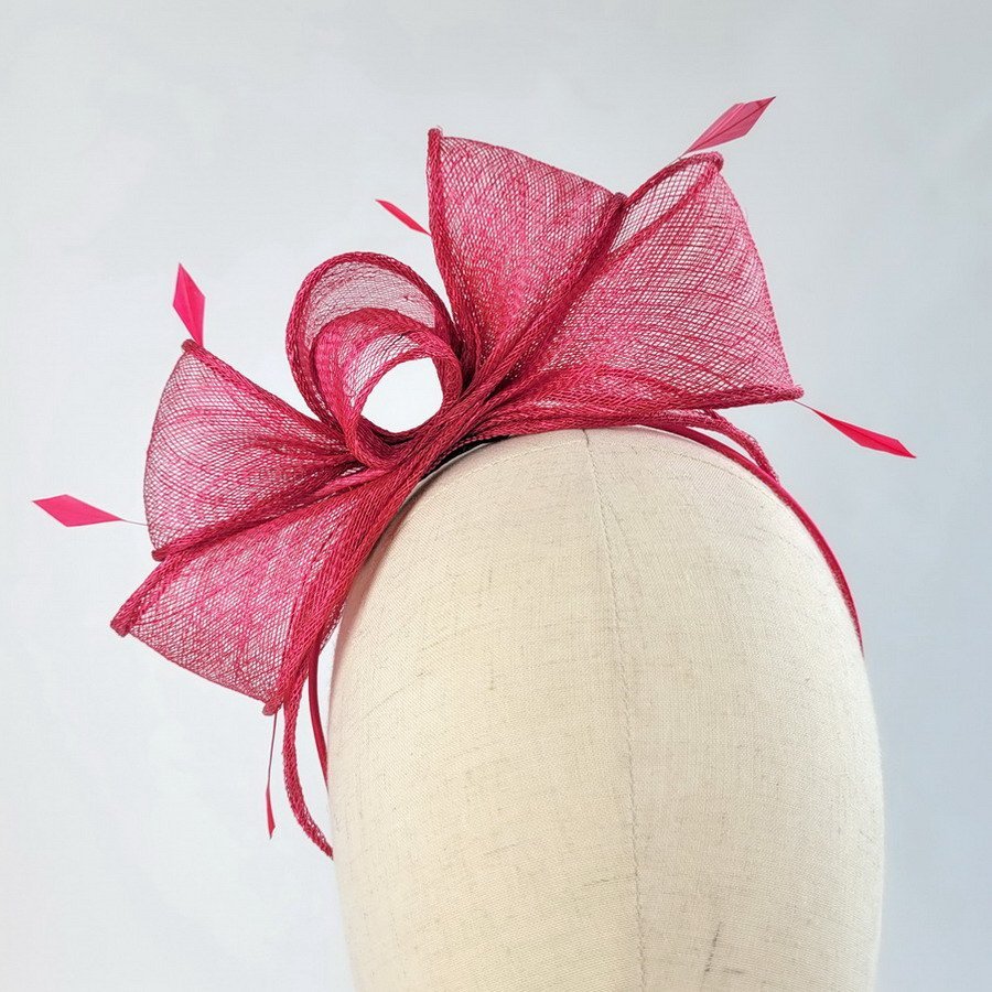 Fuchsia Pink Wedding Fascinator