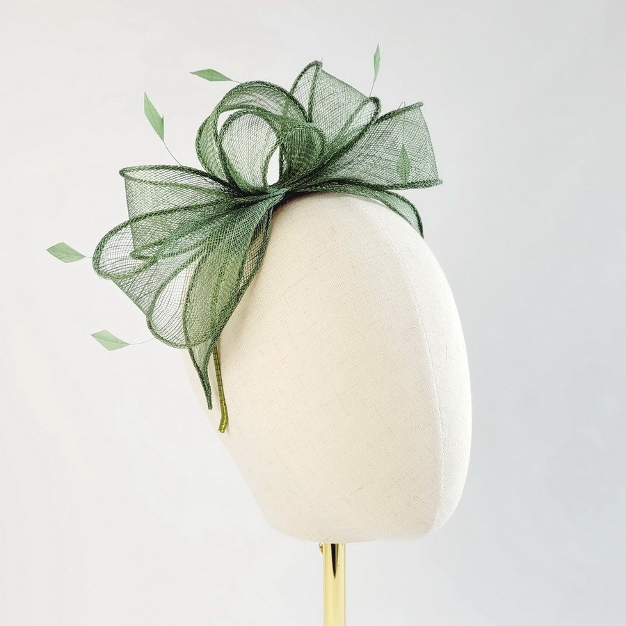 Green Race Day Fascinator