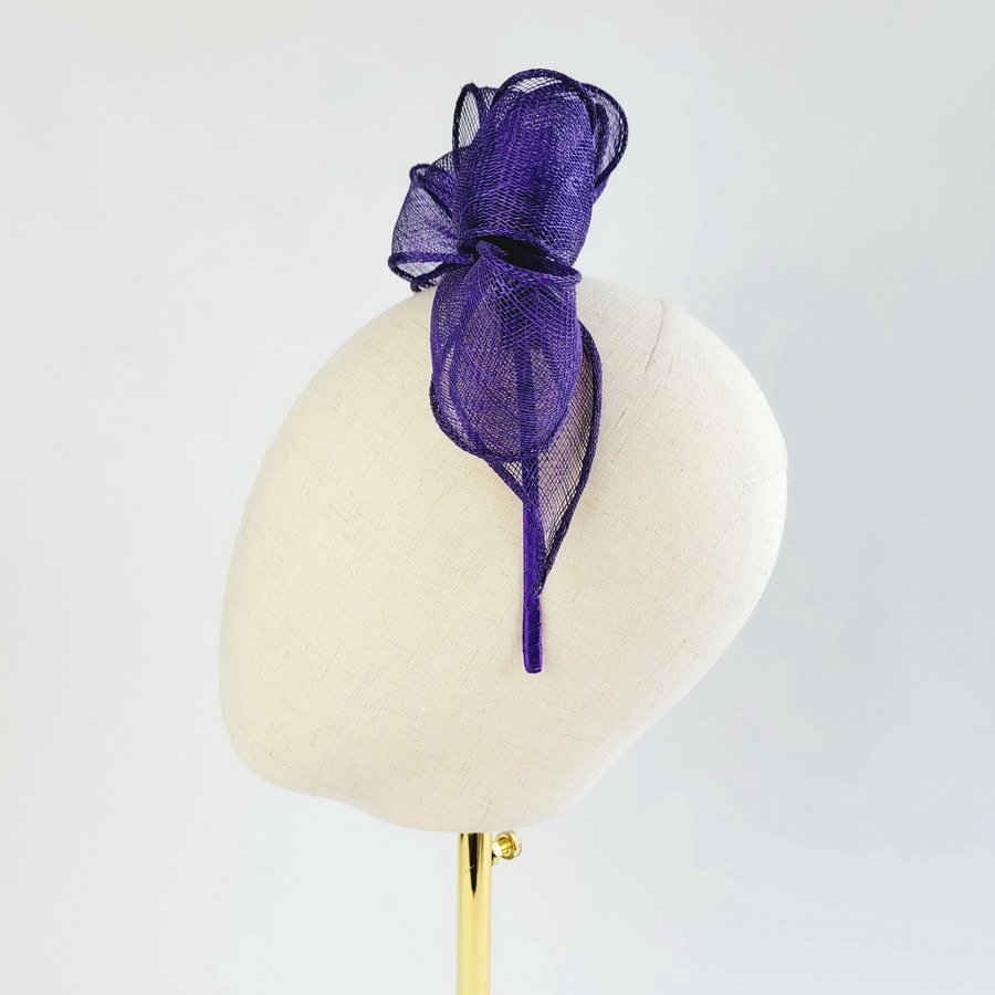 Purple Race Day Fascinator