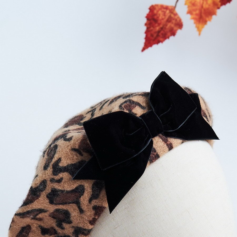 Leopard print Women's Winter Hat by Imogen's Imagination