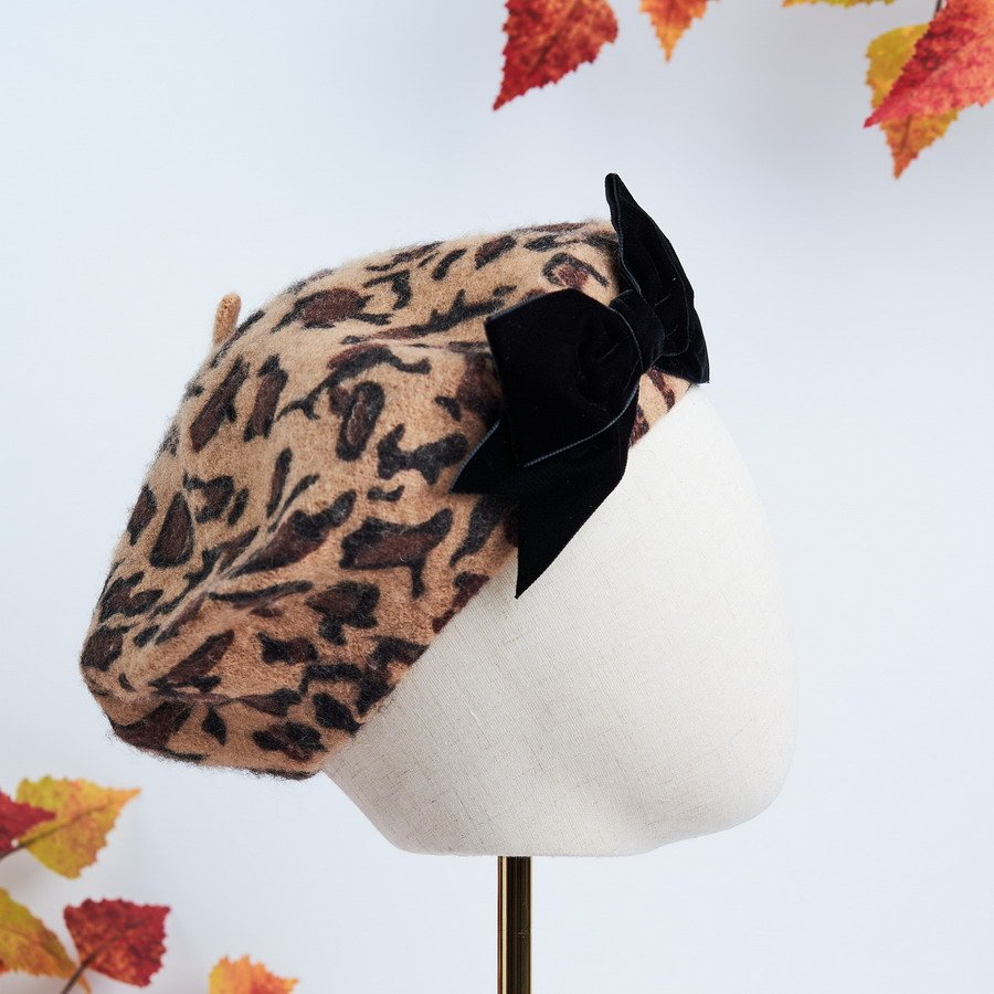 Leopard print Autumn and Fall Hats from Imogen's Imagination