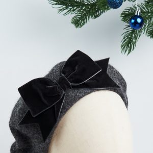 Grey Autumn and Fall Hat - Beret by Imogen's Imagination