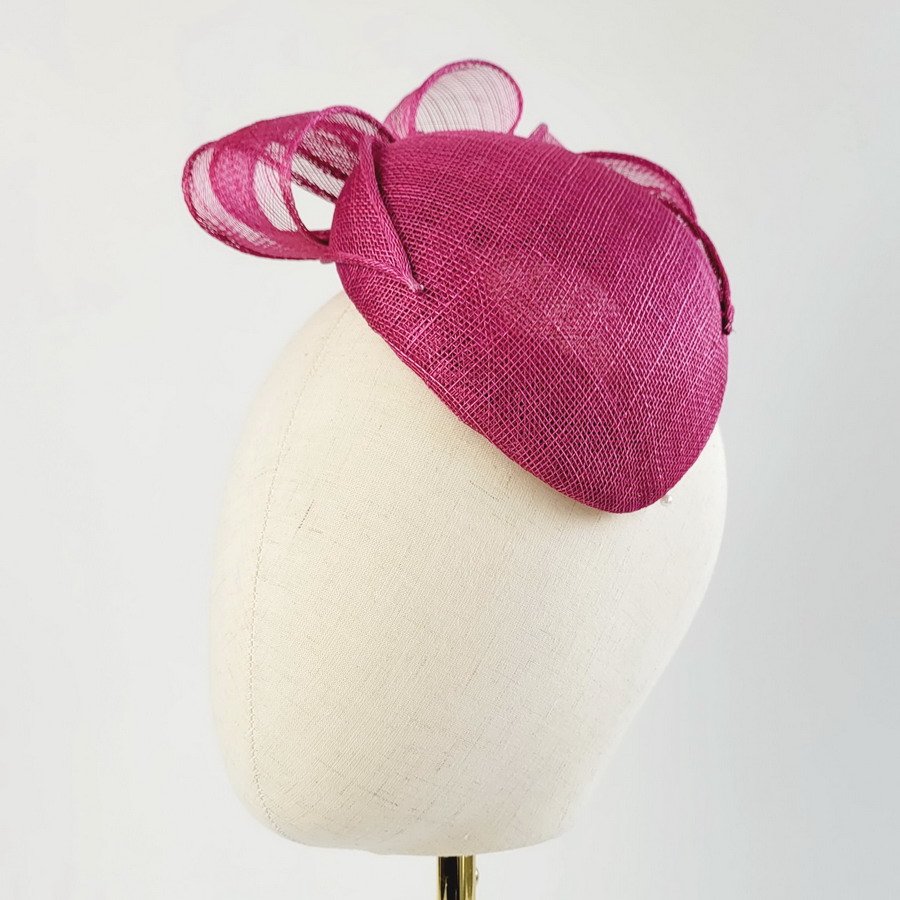 Dark Pink Small Hat with Loops - Image 9