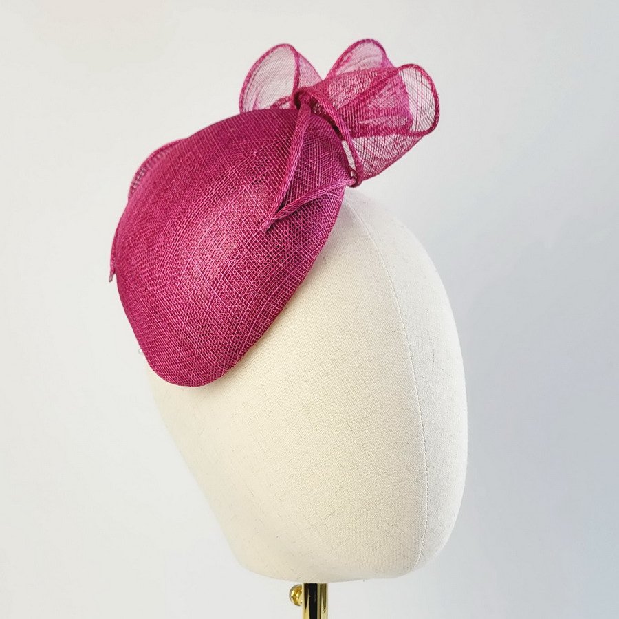 Dark Pink Small Hat with Loops - Image 3