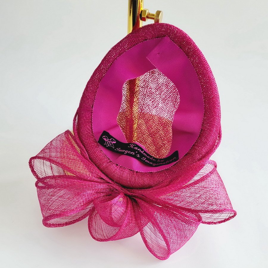 Dark Pink Small Hat with Loops - Image 7