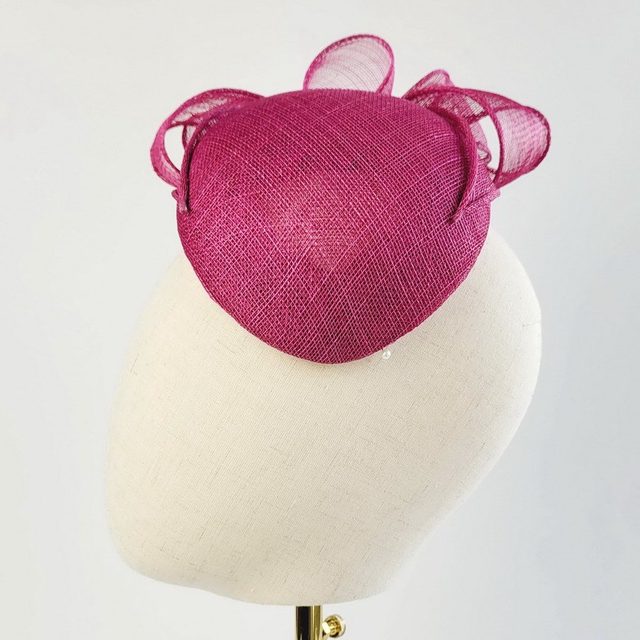 Dark Pink Small Hat with Loops - Image 10