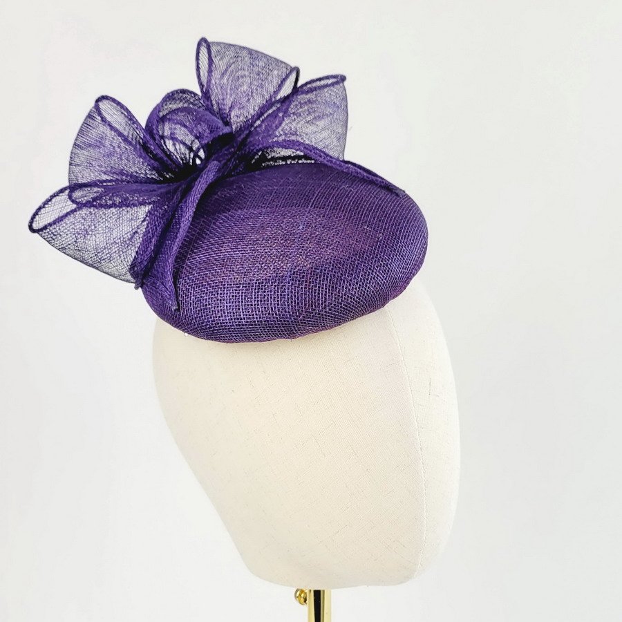 Purple Button Hat with Loops - Image 7